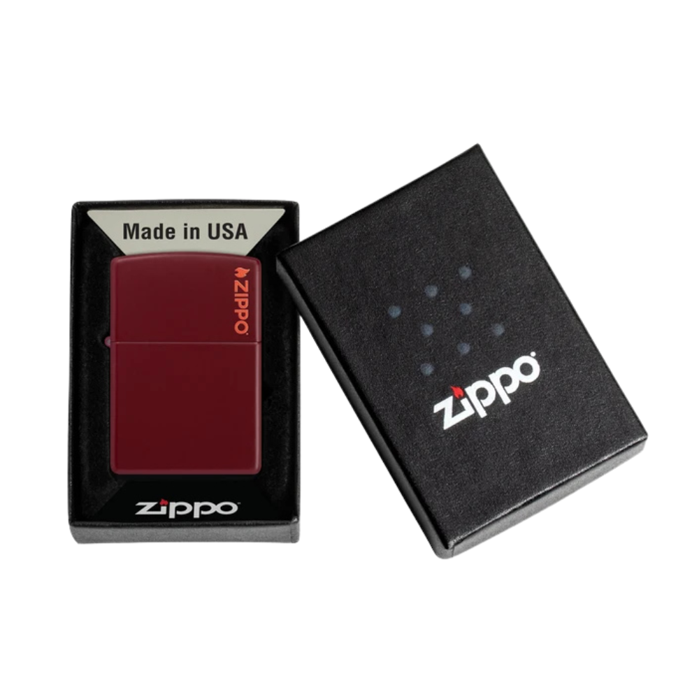 Encendedor Zippo Merlot Zippo Logo Burdeo ZP46021ZL