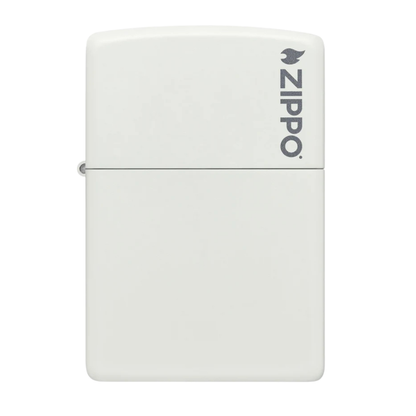 Encendedor Zippo Classic White Matte Logo ZP214ZL