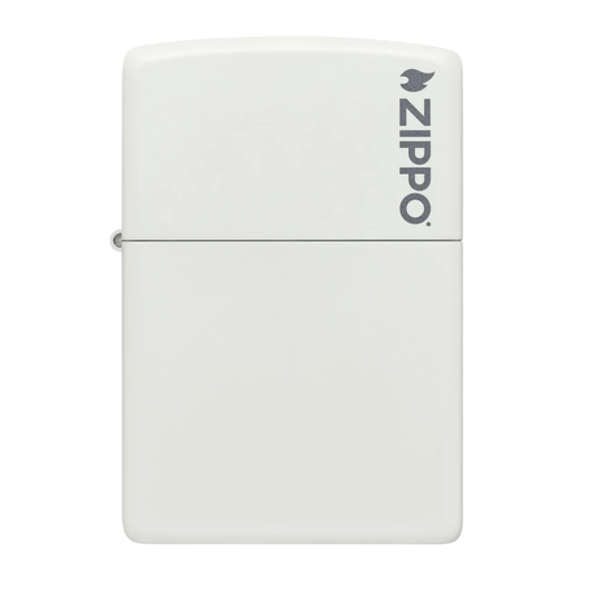 Encendedor Zippo Classic White Matte Logo ZP214ZL