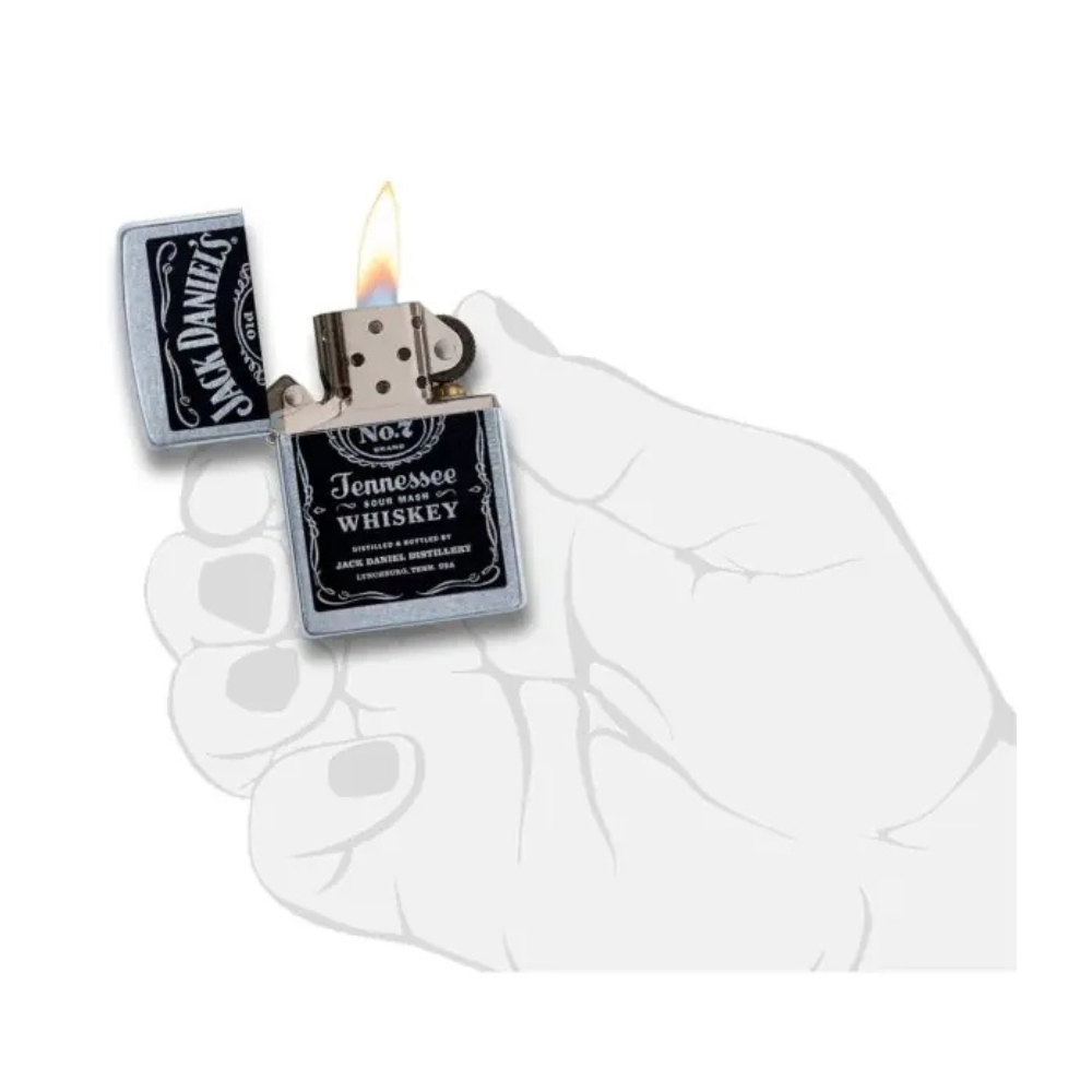 Encendedor Zippo Jack Daniel’s Label Design Plateado ZP24779