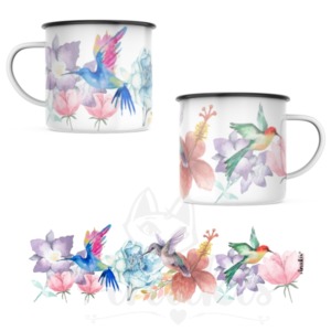 Tazón Enlozado “Colibris” anukis.cl