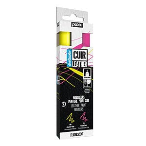 Setacolor Marcador Cuero – Set Fluor Amarillo y Rosado anukis.cl
