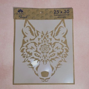 Stencil 25X30  Animal A03 Lobo anukis.cl