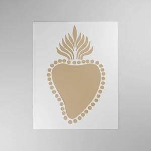 Stencil 25X30  Corazon CO09 anukis.cl