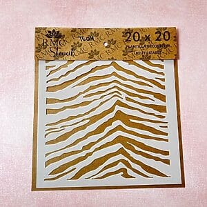 Stencil 20X20  TG04 Trama Tigre anukis.cl