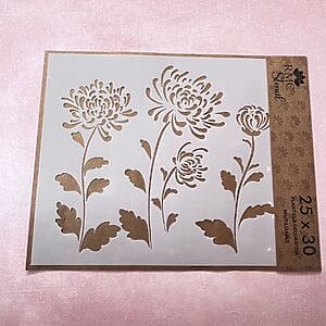 Stencil 25X30  ANK08 – Floral anukis.cl