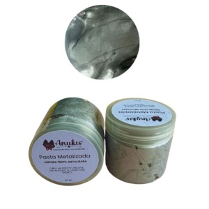 Pasta Textil Metalica Plata Super 60 Grs anukis.cl