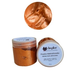 Anukis Pasta Textil Metalica Cobre Light 60 Grs. anukis.cl