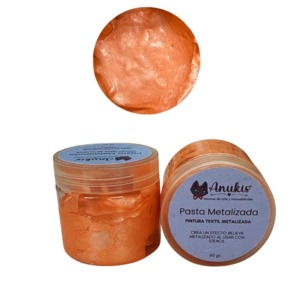 Pasta Textil Metalica Frosdted Peach 60 Grs. anukis.cl