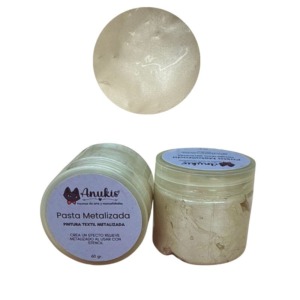 Pasta Textil Metalica Perla 60 Grs anukis.cl