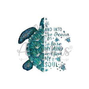 Lamina DTF Textil DTF103 – Tortuga letras (19×22 cm) anukis.cl