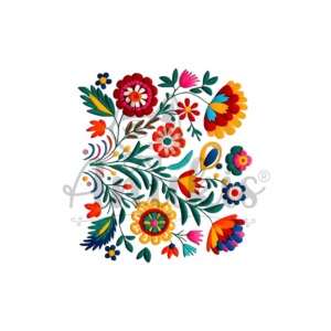 Lamina DTF Textil DTF92 – Flores Bordado (19×22 cm) anukis.cl