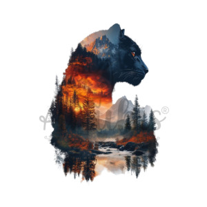 Lamina DTF Textil DTF114 – Gato Montaña (19×30 cm) anukis.cl