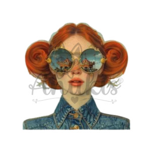 Lamina DTF Textil DTF121 – Mujer Lentes (24×24 cm) anukis.cl