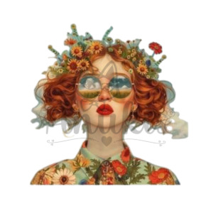 Lamina DTF Textil DTF122 – Mujer Lentes (24×24 cm) anukis.cl