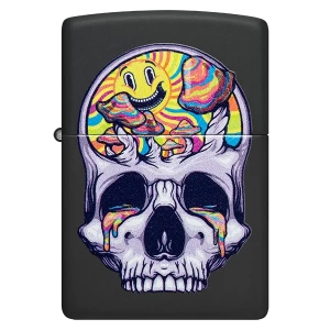 Encendedor Zippo Skull Moon Design Negro ZP48737 anukis.cl