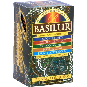 Te Basilur Negro Verde Assorted Oriental Collection 25 bolsas anukis.cl
