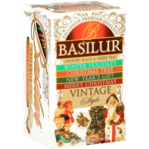 Te Basilur Negro Verde Assorted Vintage Style  25 bolsas anukis.cl